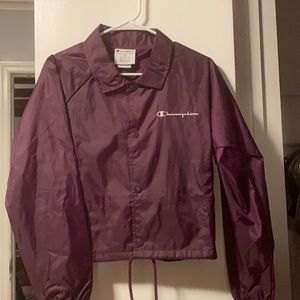 Purple size medium champion rain coat